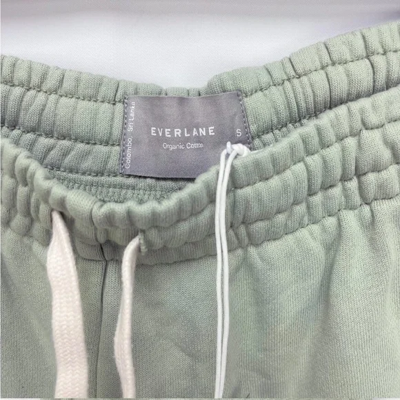 NWT Everlane Organic Cotton Joggers Size Small in Light Green - Picture 5 of 8